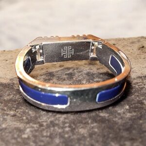 Tory Burch Fitbit Silver and Blue Bracelet / Bangle
